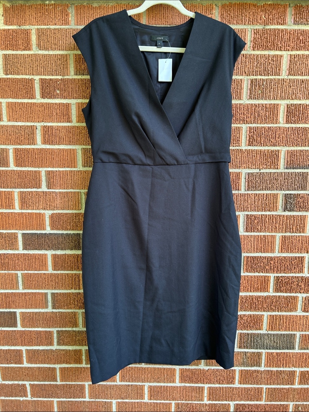 J. CREW Classic Black Sleeveless Sheath Dress